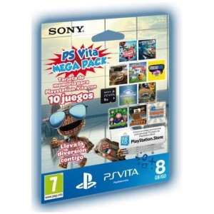 Memory Card 8GB Sony PS Vita Mega Pack (10 Juegos)
