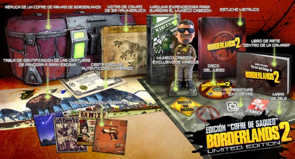 Borderlands 2 Cofre Saqueo Edición Limitada Xbox360